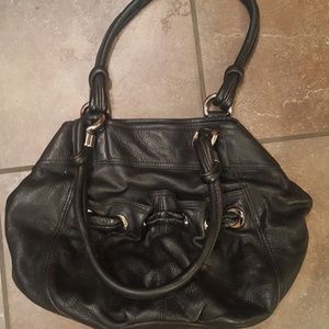 B. MAKOWSKI black bag silver hardware